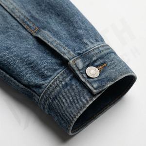 <b>Women</b> <b>Denim</b> Jeans <b>Jacket</b> Jean <b>Cropped</b> Sun Fade Wash Fashion Trendy Casual Streetwear Outerwear Coat Apparel Customized Color - Product Image 6