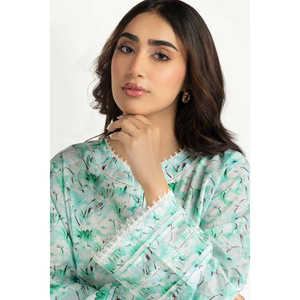 Conjunto Casual IUSTTS-2109 Primavera/Verano, Estampado en Crepé, Talla XS/XS, Top sin Cuello con Manga Tres Cuartos, Conjunto de 2 Piezas - Product Image 6