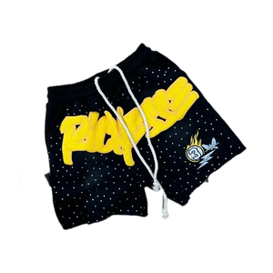 กางเกงขาสั้นผ้าฝ้าย100% พิมพ์ลายแบบย้อนยุคสำหรับผู้ชายกางเกงขาสั้นกันยับตามสั่ง - Product Image 1