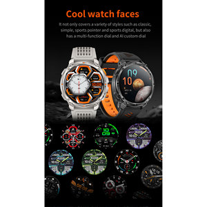 HT33 Smart Sports Watch 1.7 Inch IPS Display 1100mAh Battery Compass Sleep Tracking Unisex Waterproof IP68 - Product Image 5