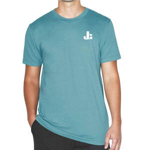 2025 camisetas de punto hechas a medida para hombres de alta calidad 100% algodón ecológico de secado rápido transpirable - Product Image 1