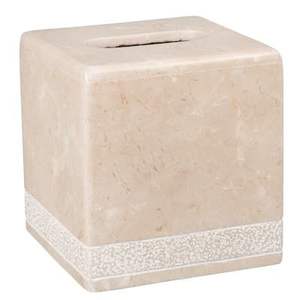 Caja de pañuelos de decoración del hogar de diseño antiguo, caja de pañuelos de color negro de mármol de alta calidad para Resorts, caja de pañuelos de decoración de mesa - Product Image 6