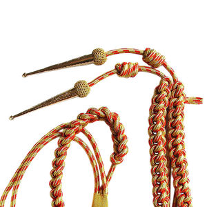 Aiguillette de cérémonie à 2 pointes, fil de bullion, couleurs personnalisées, logo, sans sangle, taille personnalisée, uniforme, équipement de défense personnelle - Product Image 6
