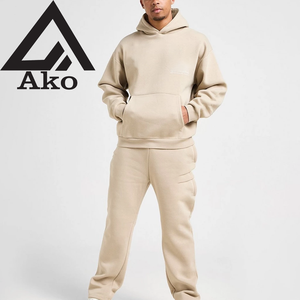 Chándal Personalizado de Alta Calidad, Chándal Holgado de Algodón Grueso, Chándales Lisos de 500 g/m², Chándales Unisex de Ako - Product Image 1