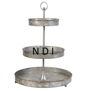 Support à gâteaux carré en bois avec finition nacre, accessoires de décoration pour table d'hôtel, articles d'usage. - Product Image 5