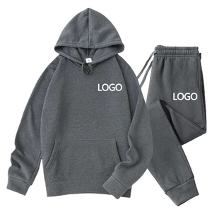 Personalice su logotipo, sudaderas con capucha y pantalones para hombres y mujeres Trajes de dos piezas, ropa deportiva informal de moda de primavera y otoño, pareja - Product Image 2