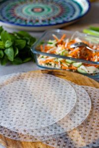 Envolturas de tapioca de arroz natural de papel de arroz para embalaje de rollo de ensalada fresca exportada de Vietnam - Product Image 6