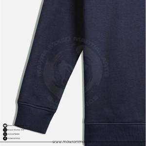 Mawra New High Quality Cotton/Polyester Blend Sweatshirt with Embroidery & Plain Dye for Winter Men's Streetwear - Product Image 3