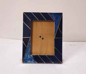 Cadre photo carré en bois massif écologique A4 8x10 Noyer Bois dur Art mural rustique pour mariage/anniversaire - Product Image 6