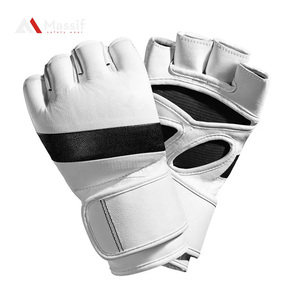 Hot Selling Professional Training Winning MMA & Boxing <b>Gloves</b> Custom Leather & PU Leather <b>Fingerless</b> Design High Quty UFC <b>Gloves</b> - Product Image 2