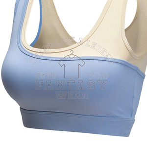 FANTASY WEAR 2026 Sujetador deportivo de compresión ajustable al por mayor, top de yoga y running con bloques de color para gimnasio y fitness - Product Image 4