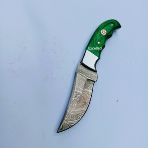 ดามัสกัสเหล็กบุชคราฟท์มีดสกินเนอร์ EDC รอดด้ามไม้ pakka พร้อมปลอกหนังสำหรับล่าสัตว์ - Product Image 5