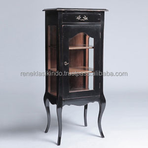 Vitrine et meuble en porcelaine avec portes en verre transparent n ° 1405, en bois d'acajou de haute qualité - Product Image 6