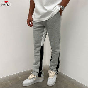 Pantalones acampanados de tela de algodón 100% para hombre, pantalones acampanados de talla grande hechos a medida de alta calidad para la venta - Product Image 4