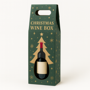 Fabricante Top Christmas Shipping Company Carry Container Carton 500ml Botella de vidrio Cajas de embalaje de <span class=keywords><strong>vino</strong></span> <span class=keywords><strong>con</strong></span> soporte - Product Image 1