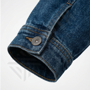 Chaqueta Vaquera Informal para Hombre, Lavado Azul Clásico, Diseño de Prenda Exterior Atemporal, Ideal para Ropa de Calle Diaria, Estilo Informal y Relajado - Product Image 6