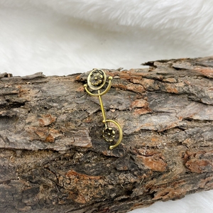 Pendientes de latón chapados en oro, cristal curativo, piedra hecha a mano, joyería fina para mujer, accesorios, joyería para mujer, regalos - Product Image 2