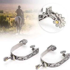 Espuelas de Equitación Resistentes con Soporte Equilibrado, Agarre Alto Antideslizante, Accesorio de Equitación en Venta - Product Image 5