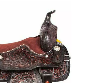 Calidad Premium 100% hecho a mano estilo inglés occidental sillín de cuero duradero para equitación deportes ecuestres entretenimiento - Product Image 4