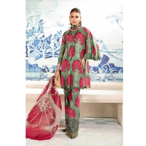 Vestido de verano pakistaní con estampado de flores de color mutli Salwar Kameez Nice Indian Pakistani Events de WS INTERNATIONAL - Product Image 5