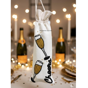 Fundas para botellas de vino con cuentas, adornos hechos a mano, cubiertas de cuentas de semillas para botellas, duraderas, a la moda, personalizadas, de alta calidad - Product Image 4