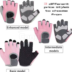 Guantes de Gimnasio de Medio Dedo, Guantes Deportivos Profesionales para Levantamiento de Pesas, con Almohadilla de Gel, Protector para Entrenamiento, Guantes de Fitness - Product Image 5