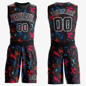 100% uniformes de basket-ball en polyester pour vêtements d'équipe imprimés par sublimation à bas prix avec motif de vêtements de sport et logo en gros - Product Image 3