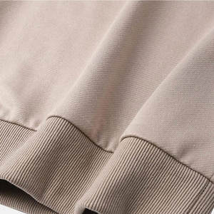 Suéteres de Invierno para Hombre de Talla Grande, 100% Algodón, Color Liso, Teñido, Ecológico, Transpirable, Casual, Personalizable - Product Image 3