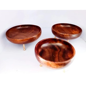 Cuenco de madera de calidad superior, vajilla, frutas, ensalada, sopa, cuenco para servir, utensilios de cocina para el hogar, mesa, restaurante, regalo de boda - Product Image 1