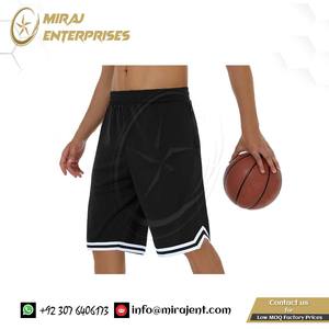 Pantalones Cortos Largos de baloncesto para hombre con bolsillos con cremallera 11 malla atlética gimnasio entrenamiento Deporte Pantalones cortos de secado rápido transpirable ligero - Product Image 2