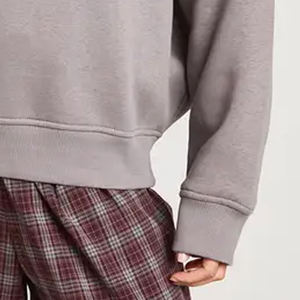 Col rabattu pour les acheteurs en gros, vêtements décontractés pour femmes, sweat-shirt avec logo personnalisé, design à manches longues, service OEM - Product Image 4