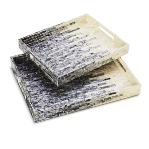 Producto de venta superior, bandejas decorativas de nácar, bandejas de comedor de comida para el hogar, decoración al por mayor, decoraciones para la casa a buen precio - Product Image 3