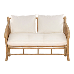 Canapé d'angle de jardin extérieur en bambou moderne de qualité supérieure avec coussins imperméables, ensemble de meubles de patio - Product Image 4