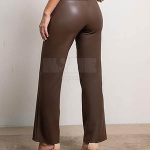 กางเกงหนังผู้หญิงเอวกลาง ระบายอากาศได้ดี คุณภาพสูง น้ำหนักเบา สไตล์ลำลอง สำหรับฤดูหนาว  รับสกรีนโลโก้  ลดราคาพิเศษ - Product Image 5