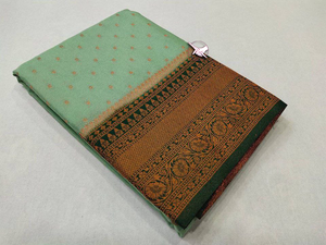 Original Minakari Heavy Zari Border Heavy Weaving Work Saree Seda de estilo étnico para adultos para fiestas Ocasiones especiales - Product Image 3