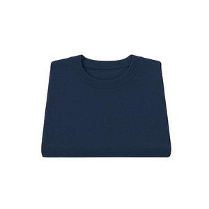 T-shirt bleu marine coupe ajustée pour hommes, t-shirt extensible coupe musclée pour les entraînements de gymnastique et les vêtements décontractés, t-shirt pour hommes - Product Image 3