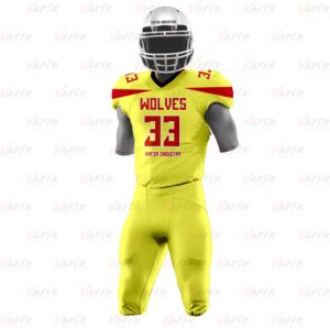 Uniforme de football sublimé pour jeunes Ensemble d'uniformes de football américain au design classique personnalisé Jersey et pantalon - Product Image 2