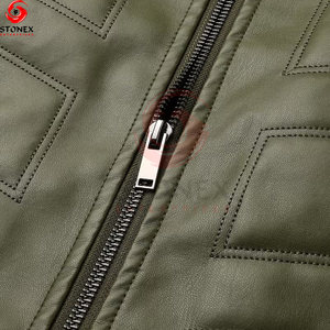 New High Quality <b>Leather</b> <b>Jacket</b> for Men Vintage Style Waterproof Zipper Closure <b>Winter</b> Wear - Product Image 6