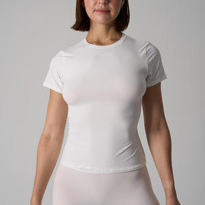 Haut de yoga pour femme en soie/coton, broderie 3D mignonne, anti-UV, léger, respirant, coupe ajustée, manches longues - Product Image 3