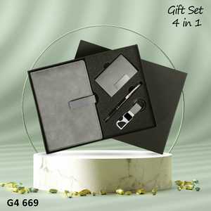 Juego de regalo con logotipo personalizado 2 en 1 Juego de regalo de diario de cuero y bolígrafo de negocios promocional personalizado de bienvenida corporativa de lujo - Product Image 3