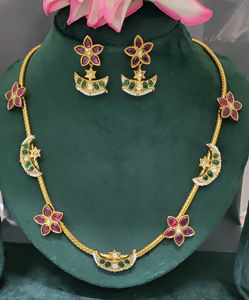 Pacchi Kundan Moda Collares Conjunto Collar Tradicional Moda Conjunto SKu-An 266 - Product Image 1