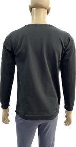 T-shirt décontracté pour homme à manches courtes en coton 100% avec logo imprimé personnalisé, tissu tricoté unisexe, 180 g/m², écologique et respirant - Product Image 6