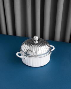 Diseño hecho a mano con aspecto de Oriente Medio, calentador de alimentos decorativo árabe, cazuelas de Buffet con soporte, calentador de ollas calientes, uso de servicio - Product Image 4