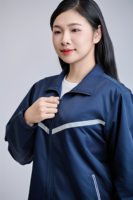 Chaqueta FMF Lisa Teñida Unisex 100% Poliéster Vietnam Impermeable Cortavientos Aislamiento Térmico Azul Marino Carcasa Rígida Todas las Temporadas