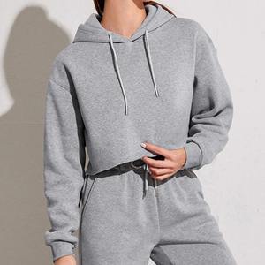 Conjunto Deportivo de Sudadera con Capucha Corta y Pantalones Deportivos para Hombre, Talla Grande, Transpirable, Color Sólido, Manga Larga, Nueva Moda Otoño Invierno 2026 - Product Image 3