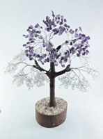 Arbre en pierres précieuses naturelles, 300 pierres, arbre des sept chakras, pour la décoration de la maison et la méditation