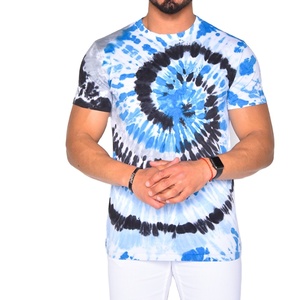 <b>Tie</b> Dye Spiral T Shirt Custom Logo 100% Cotton Oversized Streetwear Casual Unisex Summer Tee Wholesale - Product Image 1