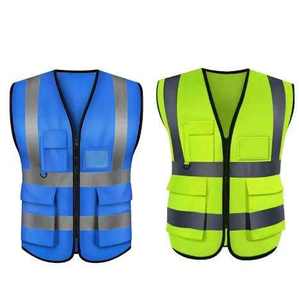 Chaleco de Seguridad Reflectante de Alta Visibilidad 100% Poliéster, Unisex, con Múltiples Bolsillos, Logotipo y Colores Personalizables - Product Image 4