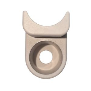 Tapón de cordón redondo blanco Accesorios de plástico impresos profesionales para toldos, Made in Italy con certificado - Product Image 4