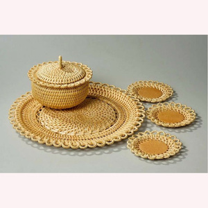 Minimalist Raffia & Rattan Table Decor Handwoven 2025 New Arrival Seagrass Accent for Sophisticated and Sustainable Homes - Product Image 1